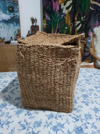 Cesta Zara Home Mimbre Beige