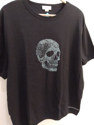 Camiseta Alexander McQueen Calavera Negra