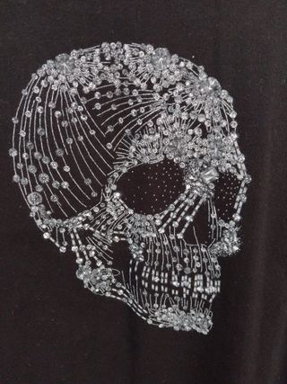 Camiseta Alexander McQueen Calavera Negra