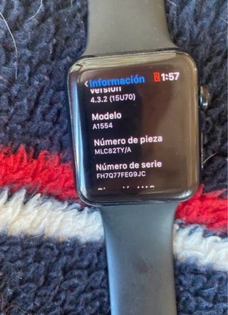 Apple Watch 1ª Gen 42mm Negro