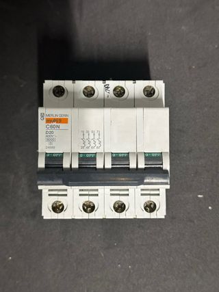 Merlin Gerin C60N D20 Interruptor