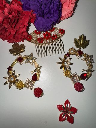 Conjunto Flamenca Adornado Hecho a mano