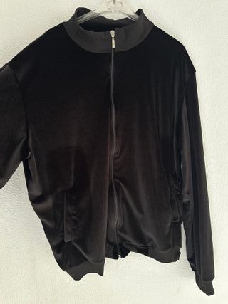 Conjunto Chándal Velour Negro Nuevo