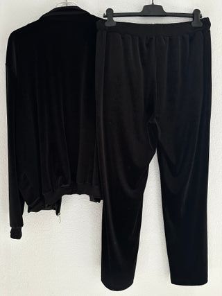 Conjunto Chándal Velour Negro Nuevo
