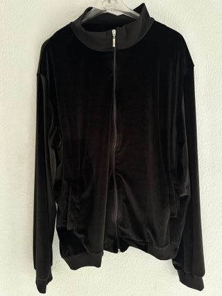 Conjunto Chándal Velour Negro Nuevo