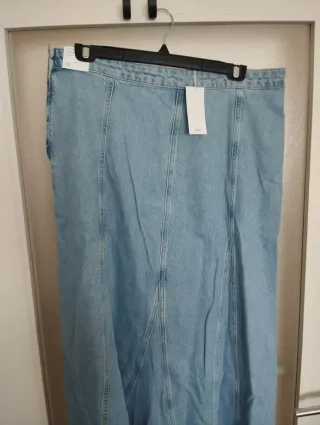 Falda vaquera larga Mango