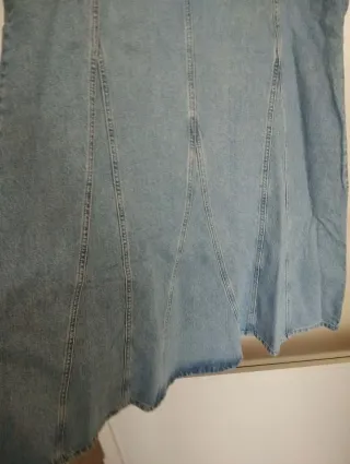 Falda vaquera larga Mango