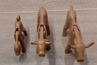 Playmobil animales, vaca, toro Granja, belen