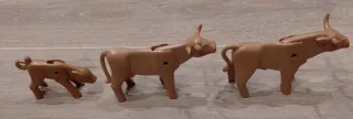 Playmobil animales, vaca, toro Granja, belen