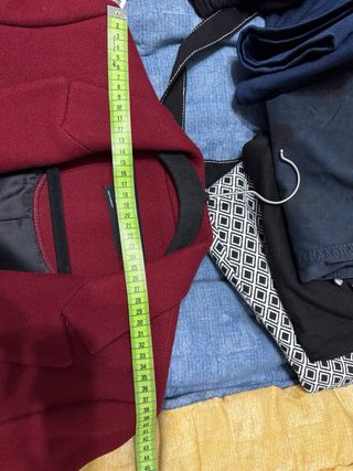 Abrigo Zara Rojo Talla S