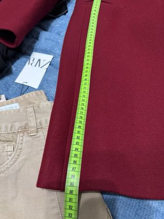 Abrigo Zara Rojo Talla S