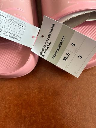 Chanclas Lacoste Rosa Talla 35.5
