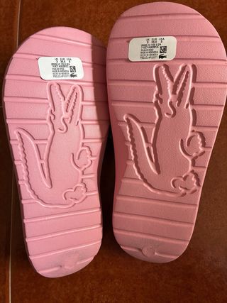 Chanclas Lacoste Rosa Talla 35.5
