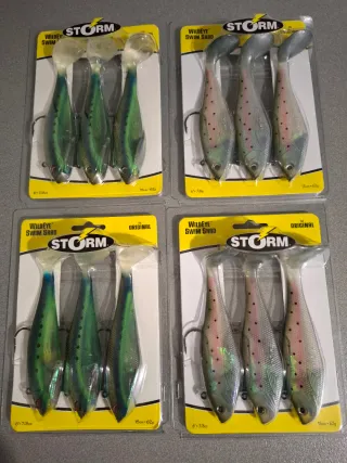 Storm Wildeye Swim Shad Señuelos de Pesca (4 Paque