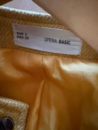 Abrigo Sfera Amarillo Talla S