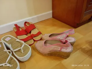 Lote 3 pares sandalias mujer Talla 36