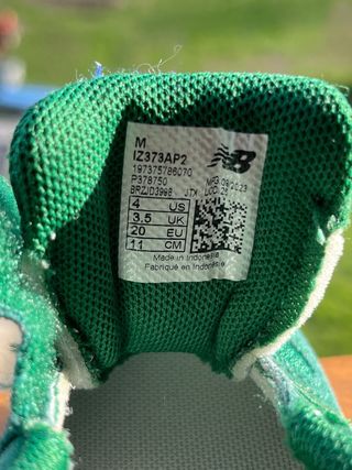 New Balance bimbo n.20 verdi