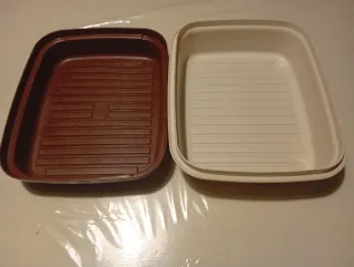 Portapane Tupperware Beige/Marrone