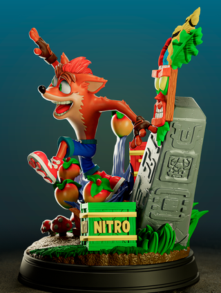 Diorama Crash Bandicoot Coleccionista
