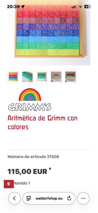 Gran juego de aritmética de Grimm's.