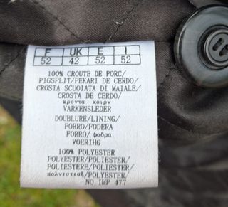 Chaqueta de piel clásica hombre