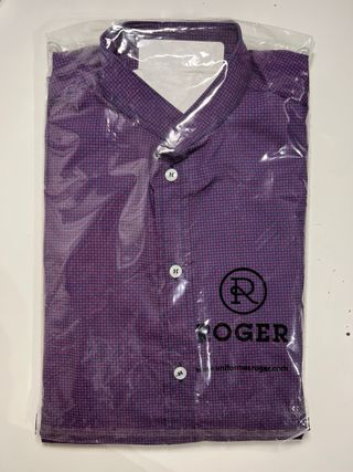 Camisa morada S hombre nueva