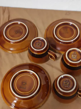 Set 3 tazzine con piattini Tognana