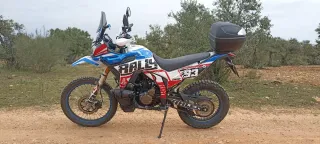 Moto Voge 300 Rally Enduro Azul/Rojo/Blanco
