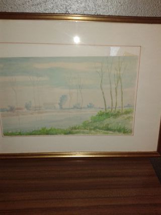 Quadro Giuseppe Balestreri Sentieri su Serio