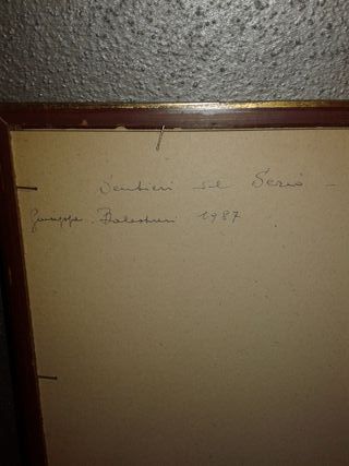 Quadro Giuseppe Balestreri Sentieri su Serio