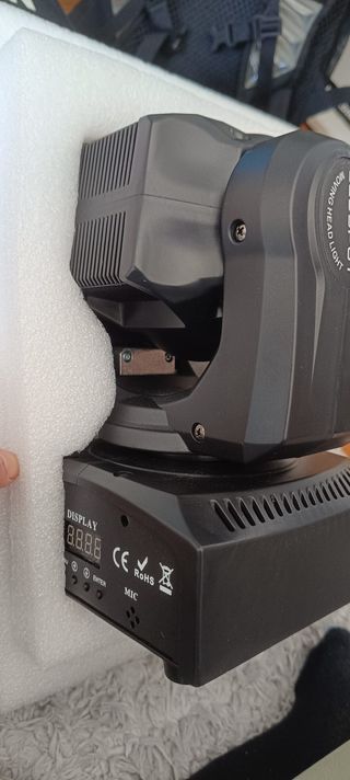 Cabeza Móvil DMX 50W DJ con Control Remoto