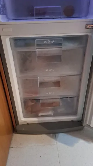 Nevera LG plateada