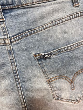 Minifalda Lois vaquera desgastada