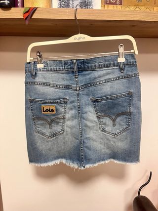 Minifalda Lois vaquera desgastada