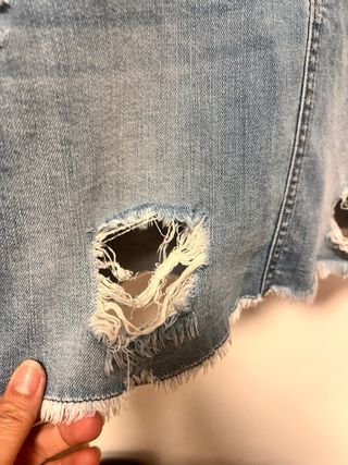 Minifalda Lois vaquera desgastada