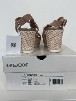Sandalias GEOX de piel nuevas rosas. Talla 40