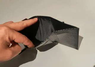 Cartera Hombre Fibra Carbono Tarjetero Automático