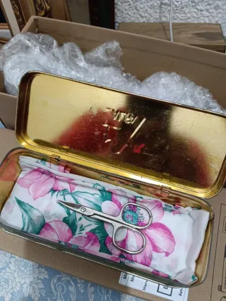 Hojalata maquina de coser alfa tijeras RETRO