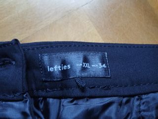 Pantalón negro de pinzas mujer