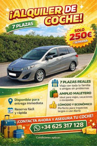 Promoción del mes!!! Alquiler coche 7 plazas