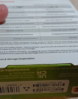 Disco Duro Externo Toshiba Canvio Basics 2TB nuevo