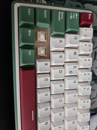 Teclado RK 65% Mecánico Verde/Blanco