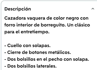 CAZADORA BORREGUILLO HOMBRE TIPO VAQUERA