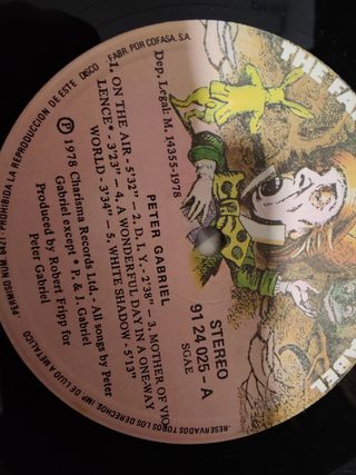 Vinilo Peter Gabriel