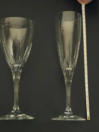 Copas de cristal tallado