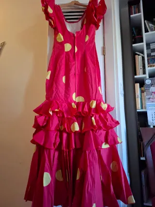 Traje de Flamenca Rojo y Amarillo
