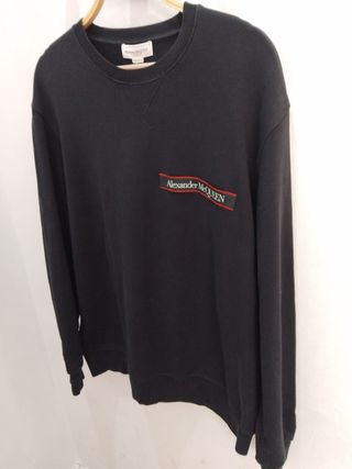 Sudadera Alexander McQueen Negra Hombre