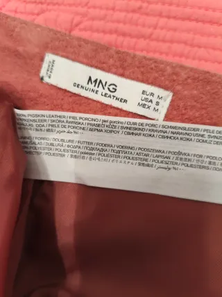 Minifalda de piel porcina rosa