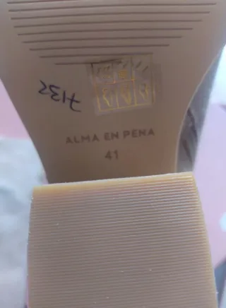 Botín Alma en Pena Beige Piel