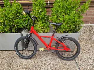 Bicicleta infantil roja 16 pulgadas